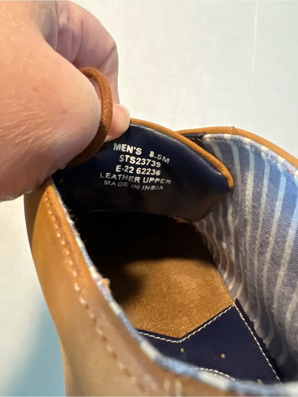 Sperry Top Sider Brown Leather Chukka Boots Men's Size 8.5 Casual Lace Up